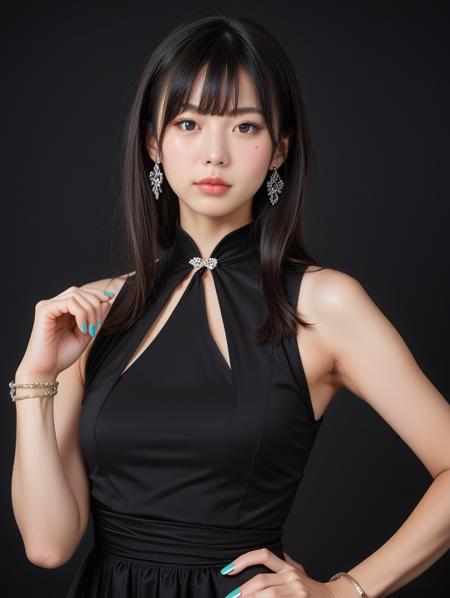 10711-132558912-score_9, score_8_up, score_7_up,source_real,real skin,_BREAK_1girl,solo,black hair,jewelry,hand on hip,realistic,earrings,dress,.png